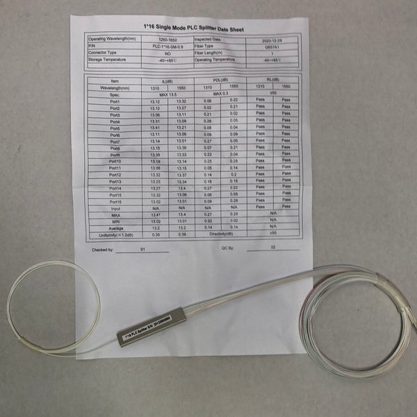 BNI 1x16 Steel Tube W/o Con Splitter
